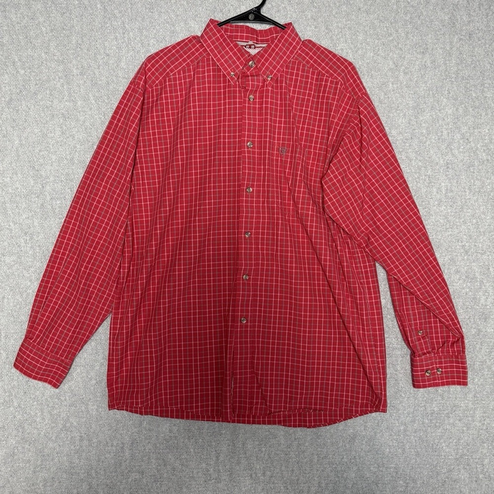 Ariat Shirt Mens Size Large Pro Series Long Sleeve Button Down Western Country